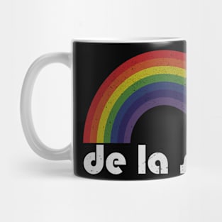 De La Soul Vintage Retro Rainbow Mug